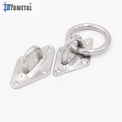 SS Diamond Eye Plate with Ring