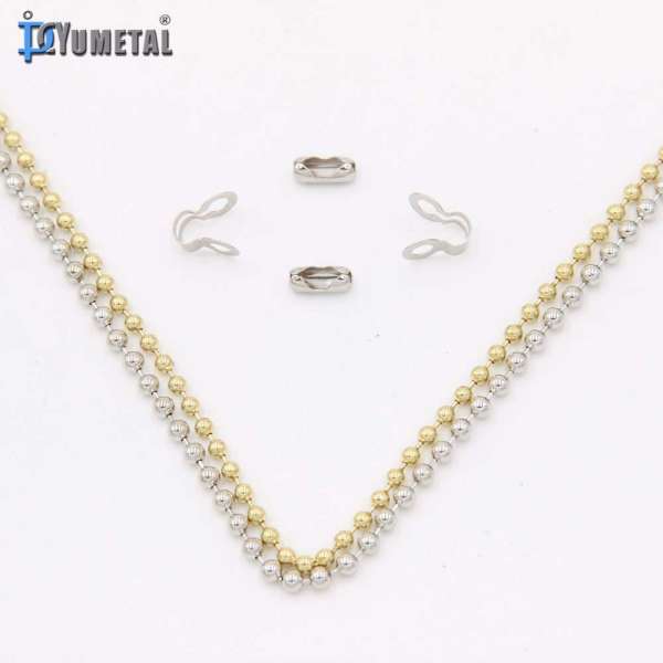 1.5mm 2mm 3.5mm 4.5mm Gold Ball Chain For Decorative Chains